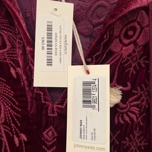 Johnny Was Azure Velvet Relaxed Dress